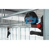 Bosch GLL 3-50P 0 - 50 m, Láser de líneas cruzadas azul/Negro, IP54, LR6 (AA), 1,5 V, 18 h, -10 - 40 °C, 83 x 146 x 117 mm