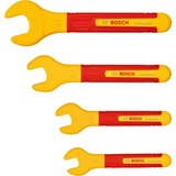 Bosch Juego de llaves fijas VDE 8/10/13/17mm Professional, Llave de tuercas rojo/Amarillo