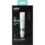 Braun BS1000 Blanco, Depiladores blanco/Cromado, Blanco, Cilindro, Batería, AA, Alcalino, 114 g