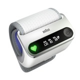 Braun iCheck 7 Muñeca Automático, Esfigomanómetro blanco/Plateado, Muñeca, Automático, Blanco, Botones, LED, AA
