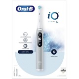 Braun iO Serie 6 Adulto Cepillo dental vibratorio Gris, Cepillo de dientes eléctrico gris, Adulto, Cepillo dental vibratorio, Cuidados diarios, Cuidado de las encías, Sensible, Blanqueador, Gris, Alrededor, Batería