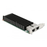 DeLOCK 88505 adaptador y tarjeta de red Interno Ethernet 10000 Mbit/s, Adaptador de red Interno, Alámbrico, PCI Express, Ethernet, 10000 Mbit/s, Acero inoxidable