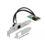 DeLOCK 95266 tarjeta y adaptador de interfaz Interno RJ-45, Adaptador de red Mini PCI Express, RJ-45, Full-height / Half-length