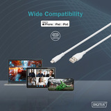 Digitus AK-600108-010-W, Cable blanco
