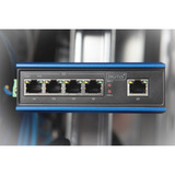 Digitus Switch industrial Gigabit PoE de 4 puertos, no gestionado, Interruptor/Conmutador 