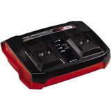 EINHELL 2x 4,0Ah & Twincharger Kit, Conjunto negro/Rojo
