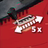 EINHELL GC-EM 1500/36, 3400156, Cortacésped rojo/Negro