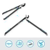 GARDENA Tijeras para ramas EnergyCut Pro L de yunque, Tijeras de podar gris/Turquesa