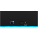 ICY BOX IB-127CL-U3 USB 3.2 Gen 1 (3.1 Gen 1) Type-B Negro, Estación de acoplamiento Unidad de disco duro, SATA, Serial ATA II, Serial ATA III, 2.5,3.5", 18 TB, USB 3.2 Gen 1 (3.1 Gen 1) Type-B, 5 Gbit/s