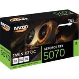 INNO3D GeForce RTX 5070 TWIN X2 OC, Tarjeta gráfica negro