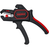 KNIPEX 12 62 180 SB, Alicates pelacables negro/Rojo