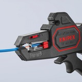 KNIPEX 12 62 180 SB, Alicates pelacables negro/Rojo