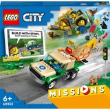 LEGO City 60353 Misiones de Rescate de Animales Salvajes, Juguete Interactivo y Digital, Juegos de construcción Juguete Interactivo y Digital, Juego de construcción, 6 año(s), Plástico, 246 pieza(s), 427 g