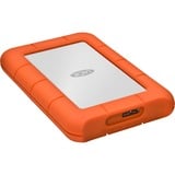 LaCie Rugged Mini disco duro externo 1000 GB Naranja, Plata, Unidad de disco duro plateado/Naranja, 1000 GB, 2.5", 3.2 Gen 1 (3.1 Gen 1), 5400 RPM, Naranja, Plata