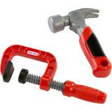 MGA Entertainment Little Tikes Creative Construction - Set de martillo y clavos, Herramientas para niños 