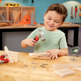 MGA Entertainment Little Tikes Creative Construction - Set de martillo y clavos, Herramientas para niños 