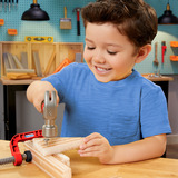 MGA Entertainment Little Tikes Creative Construction - Set de martillo y clavos, Herramientas para niños 