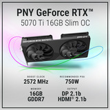PNY GeForce RTX 5070 Ti Slim OC, Tarjeta gráfica 