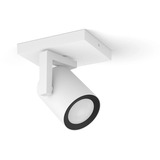 Philips Hue 929003808301 Iluminación inteligente, Luz de LED blanco, Philips Hue 929003808301, Punto de iluminación inteligente, Bluetooth, Blanco, LED, Metal, GU10