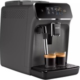 Philips Series 2200 Cafeteras espresso completamente automáticas con 2 bebidas, Superautomática gris oscuro, Máquina espresso, 1,8 L, Granos de café, Molinillo integrado, 1500 W, Antracita