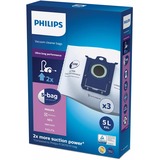 Philips s-bag 3 bolsas para el polvo, bolsas para aspiradores, Bolsas de aspiradora bolsas para aspiradores, Sintético, 5 L, FC8200- FC8219, FC8380 - FC8399, FC8400 - FC8499, FC8600 - FC8649, FC9000 - FC9099, FC9100 -..., 3 pieza(s)