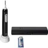 Procter & Gamble Pro 1 Cross Action Adulto Cepillo dental oscilante Negro, Cepillo de dientes eléctrico negro, Adulto, Cepillo dental oscilante, Cuidados diarios, Sensible, Blanqueador, Negro, 4 x 30 s, Black Onyx