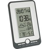 TFA 35.1134.10, Reloj de mesa plateado/Negro