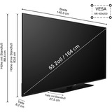 Telefunken D65U750X2CW, Televisor LED negro