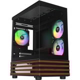 Thermaltake CA-1Z4-00M1WN-WS, Cajas de torre negro/Madera