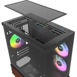 Thermaltake CA-1Z4-00M1WN-WS, Cajas de torre negro/Madera