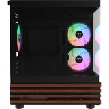 Thermaltake CA-1Z4-00M1WN-WS, Cajas de torre negro/Madera