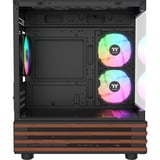 Thermaltake CA-1Z4-00M1WN-WS, Cajas de torre negro/Madera
