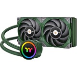 Thermaltake CL-W319-PL12RG-A sistema de refrigeración para ordenador Procesador Sistema de refrigeración líquida todo en uno 12 cm Verde 1 pieza(s), Refrigeración por agua verde, Sistema de refrigeración líquida todo en uno, 12 cm, 500 RPM, 2000 RPM, 22,3 dB, Verde