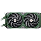 Thermaltake CL-W319-PL12RG-A sistema de refrigeración para ordenador Procesador Sistema de refrigeración líquida todo en uno 12 cm Verde 1 pieza(s), Refrigeración por agua verde, Sistema de refrigeración líquida todo en uno, 12 cm, 500 RPM, 2000 RPM, 22,3 dB, Verde