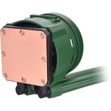 Thermaltake CL-W319-PL12RG-A sistema de refrigeración para ordenador Procesador Sistema de refrigeración líquida todo en uno 12 cm Verde 1 pieza(s), Refrigeración por agua verde, Sistema de refrigeración líquida todo en uno, 12 cm, 500 RPM, 2000 RPM, 22,3 dB, Verde