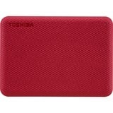 Toshiba Canvio Advance disco duro externo 4000 GB Rojo, Unidad de disco duro rojo, 4000 GB, 2.5", 2.0/3.2 Gen 1 (3.1 Gen 1), Rojo