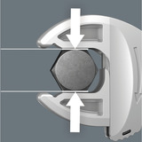 Wera 05020111001, Llave de tuercas plateado