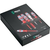 Wera 3165 i/6 Juego de destornilladores, acero inoxidable + soporte rojo/Azul