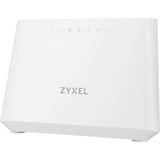 Zyxel DX3301-T0 router inalámbrico Gigabit Ethernet Doble banda (2,4 GHz / 5 GHz) Blanco Wi-Fi 6 (802.11ax), Doble banda (2,4 GHz / 5 GHz), Ethernet, ADSL, Blanco, Router de sobremesa