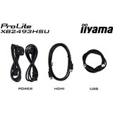 iiyama ProLite XB2493HSU-B1, Monitor LED negro (mate)