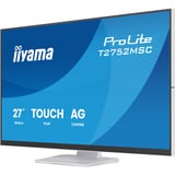 iiyama T2752MSC-W1AG, Monitor LED blanco (mate)