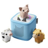 tonies Toniebox 2 Azul Cielo Starter Set My First Tonies Bauernhof, Altavoz 