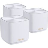 ASUS ZenWiFi XD5 (W-3-PK) Doble banda (2,4 GHz / 5 GHz) Wi-Fi 6 (802.11ax) Blanco 2 Interno, Router blanco, Blanco, Interno, Enrutador de malla, Poder, 646,5 m², Doble banda (2,4 GHz / 5 GHz)