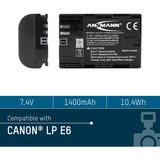 Ansmann A-Can LP E 6 Ión de litio 1400 mAh, Batería para cámara 1400 mAh, 7,4 V, Ión de litio