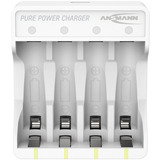 Ansmann Cargador de litio Pure Power 1001-0181 blanco