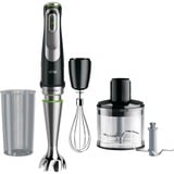 Braun MultiQuick 9 MQ 9135XI 0,6 L Batidora de inmersión 1200 W Negro, Acero inoxidable, Batidora de mano negro/Acero fino, Batidora de inmersión, 0,6 L, Función de impulso, Picahielos, 1200 W, Negro, Acero inoxidable