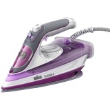 Braun TexStyle 5 SI 5037 VI Plancha a vapor Suela de cerámica 2700 W Violeta violeta/blanco, Plancha a vapor, Suela de cerámica, 2 m, 50 g/min, Violeta, 200 g/min