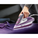 Braun TexStyle 5 SI 5037 VI Plancha a vapor Suela de cerámica 2700 W Violeta violeta/blanco, Plancha a vapor, Suela de cerámica, 2 m, 50 g/min, Violeta, 200 g/min
