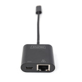 Digitus Adaptador Ethernet Gigabit USB Tipo-C negro