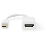 Digitus Adaptador / convertidor Mini DisplayPort a HDMI blanco